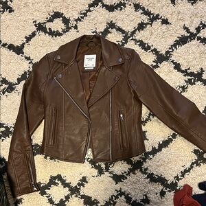 Abercrombie Leather Biker Jacket